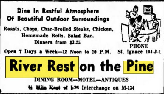 River Rest on the Pine - Jul 1969 Ad